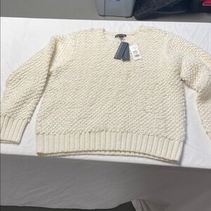Banana Republic Textured Cream Sweater
